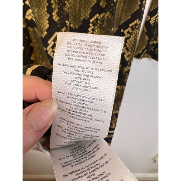 MICHAEL MICHAEL KORS Python-Print Matte-Jersey Shift Dress sz XS - Picture 8 of 8